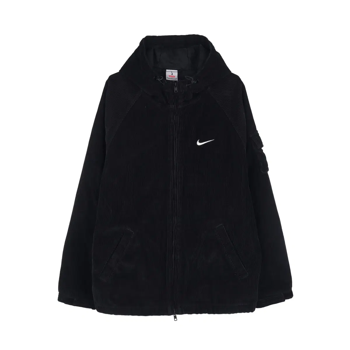 [M] Supreme x Nike Arc Corduroy Hooded Jacket Black - 22SS