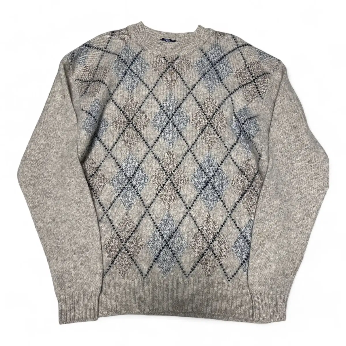 VINTAIGE CLUB Vintage Club Rhombus Pattern Round Knit(L)