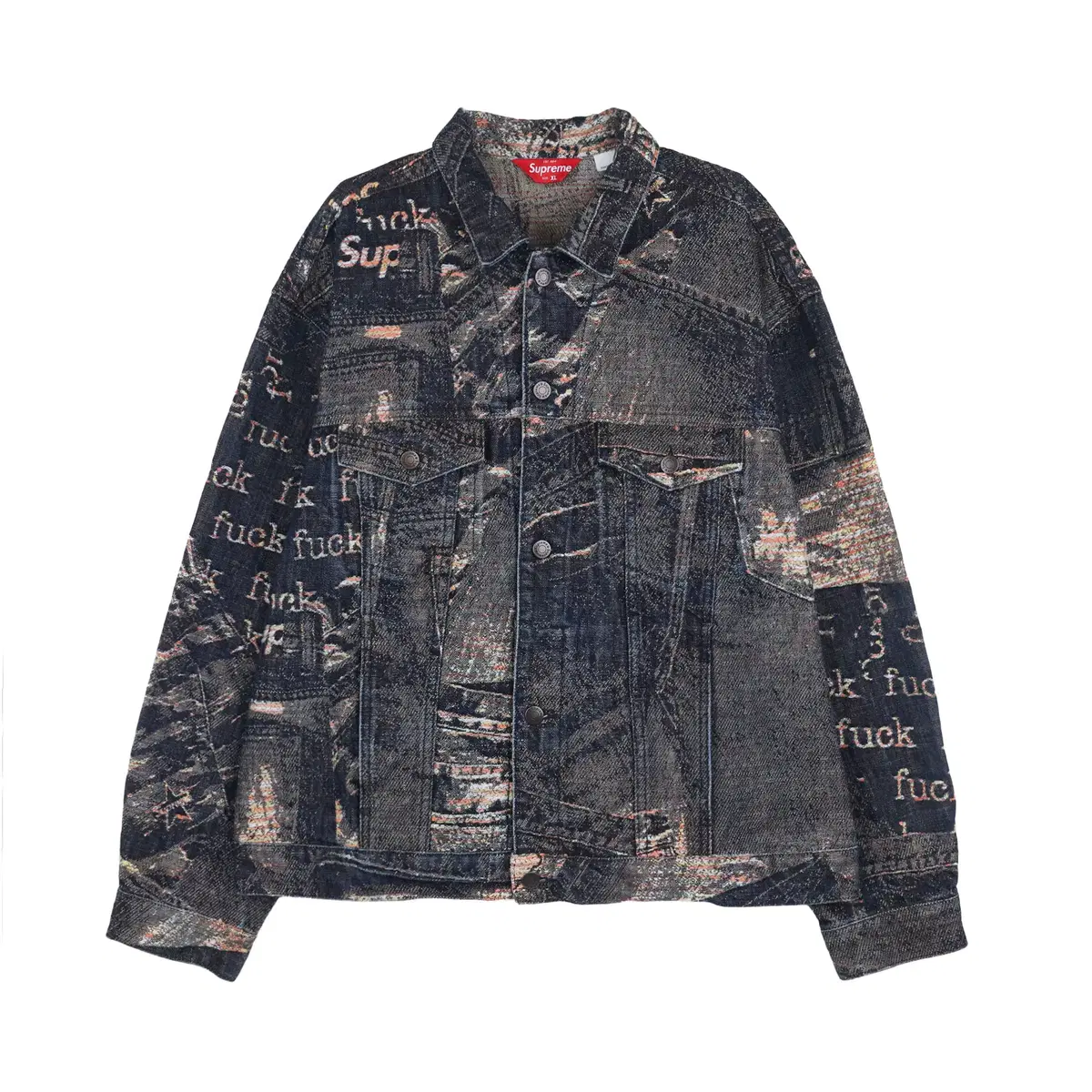 [XL] Supreme Archive Denim Jacquard Tucker Jacket bloo - 23SS