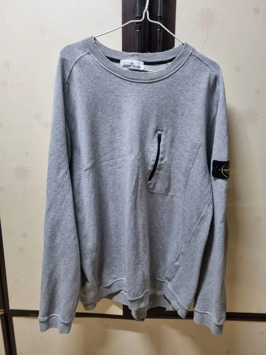 [XXXL] Stone Island Gray Gray Sweatshirt Long Sleeve 115