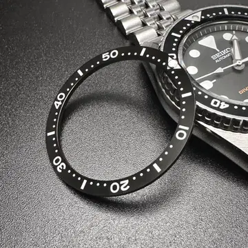 7S26-0030 SKX013 SKX015 플랫 이너 베젤 블랙