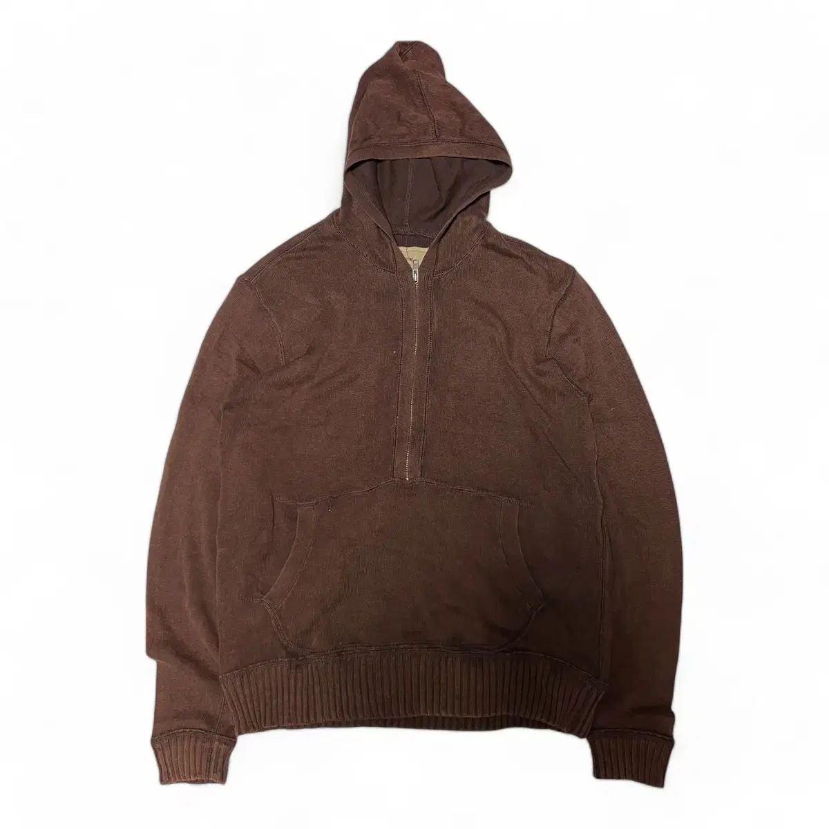 BALL Ball Brown Grunge Y2K Vahn Zip-up Hoodie(L)