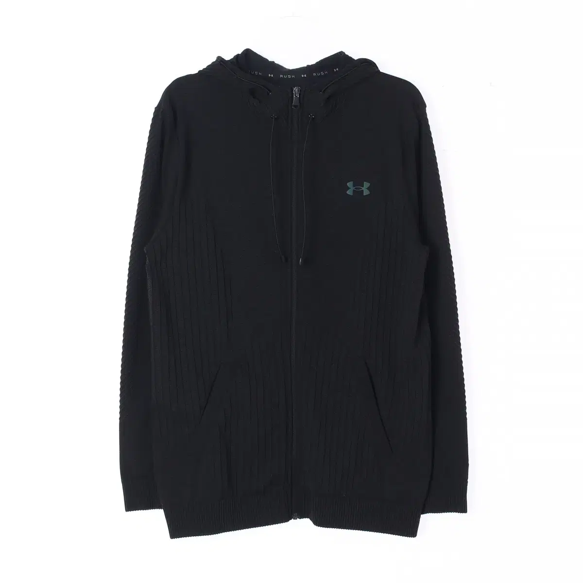 [M]Under Armour UA RUSH Knit Ribbed Hoodie Zip Up