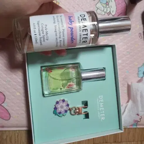 데메테르 베이비파우더120ml,데메테르 워터릴리 오드뚜왈렛30ml.향수