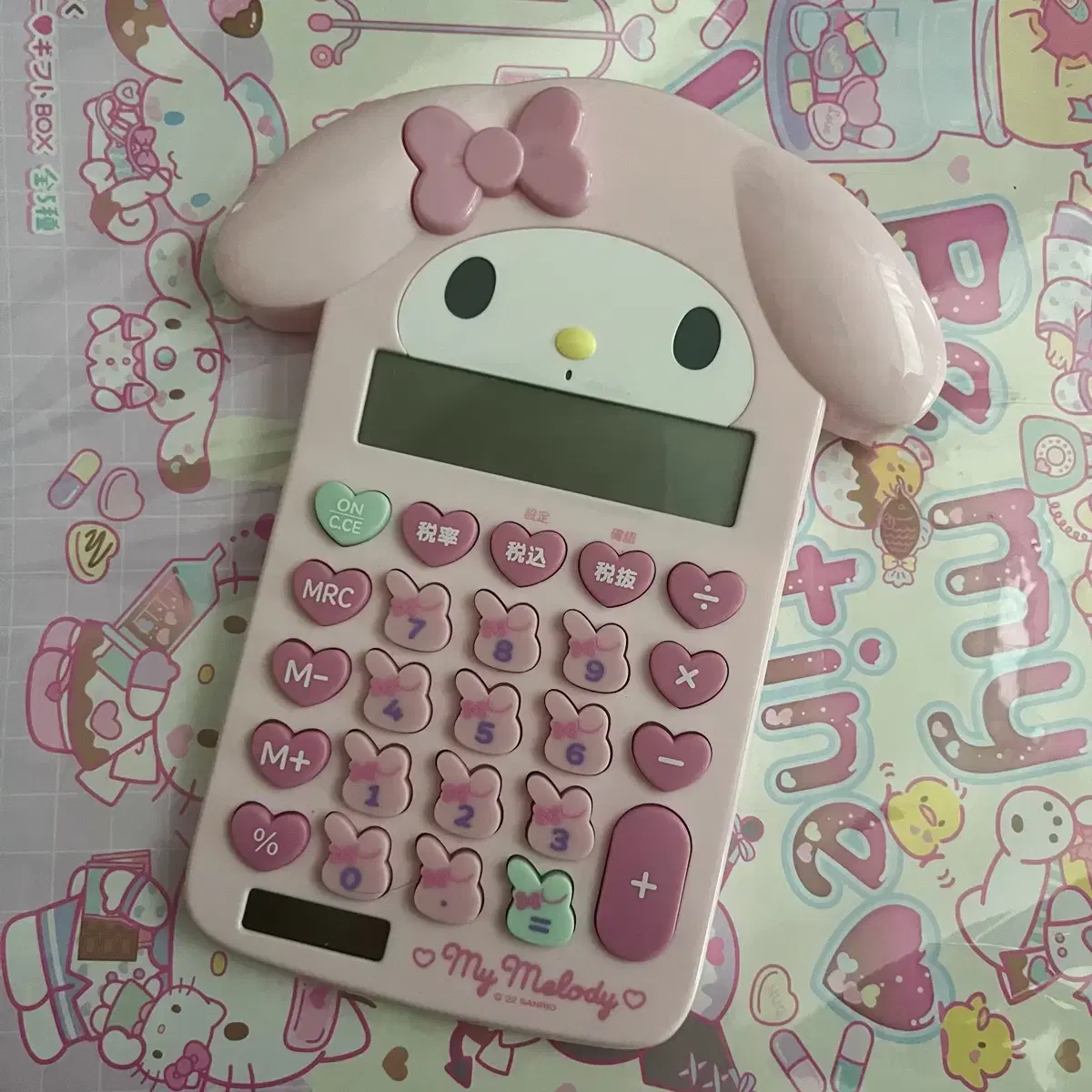 San Rio My Melody Calculator sell acrylic keyring doll Nui Mascot