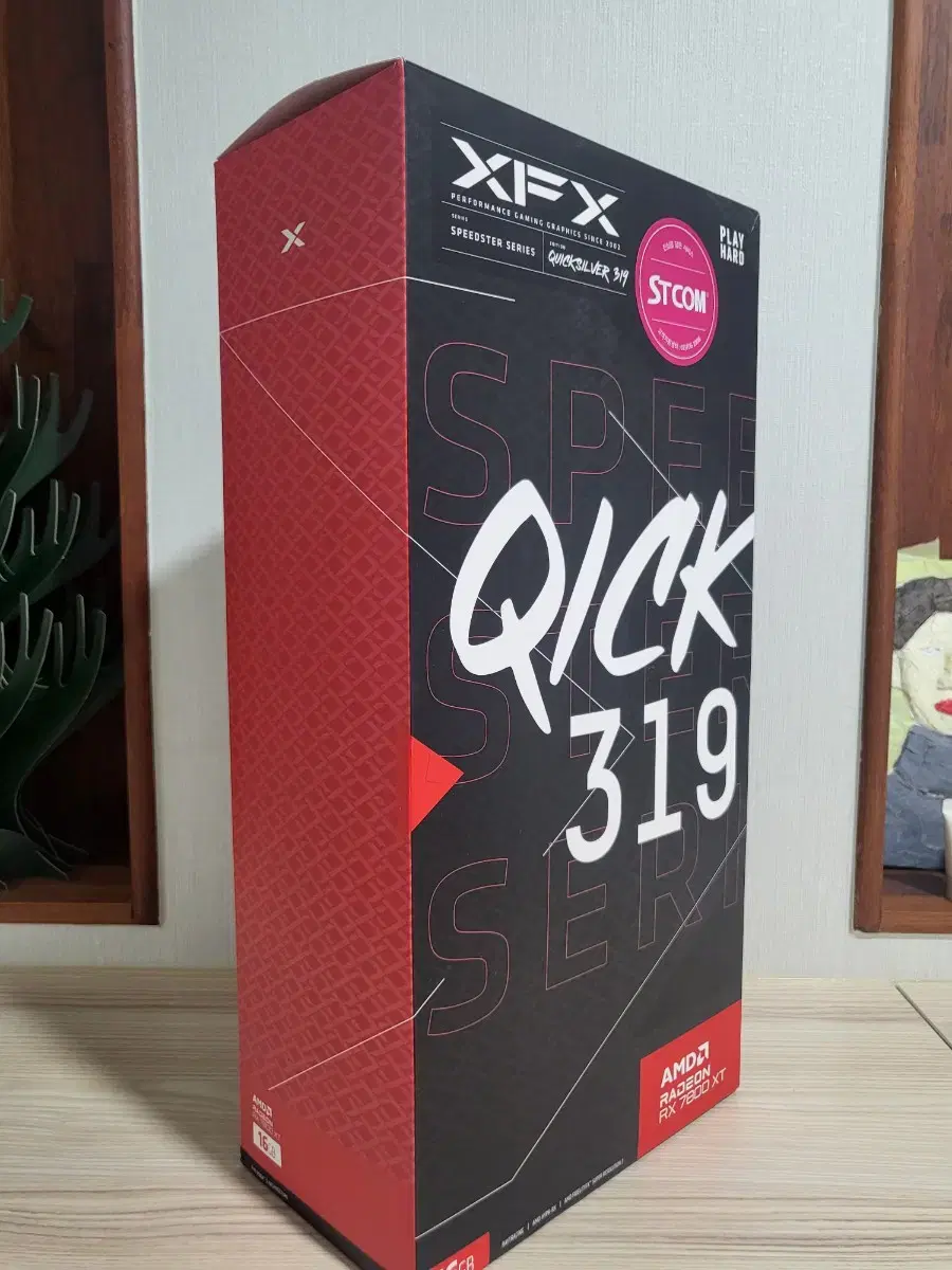 XFX 7800xt quick 화이트 그래픽카드