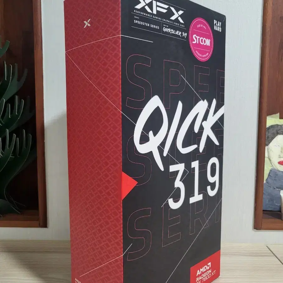 XFX 7800xt quick 화이트 그래픽카드