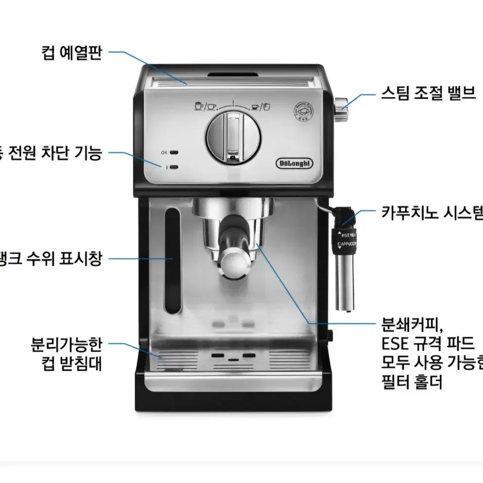 [새상품]드롱기 반자동 에스프레소 머신 ECP35.31