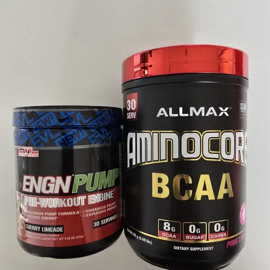 [택포]스포츠보충제2통:ALLMAX 올맥스 BCAA & 운동 전 부스터