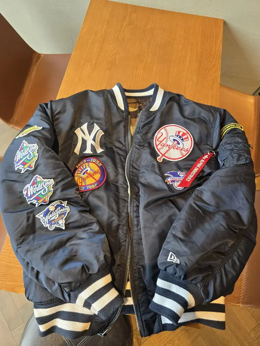 New Era X Alpine Industries New York Yankees Collaboration MA-1 Mayan Reversible Jacket