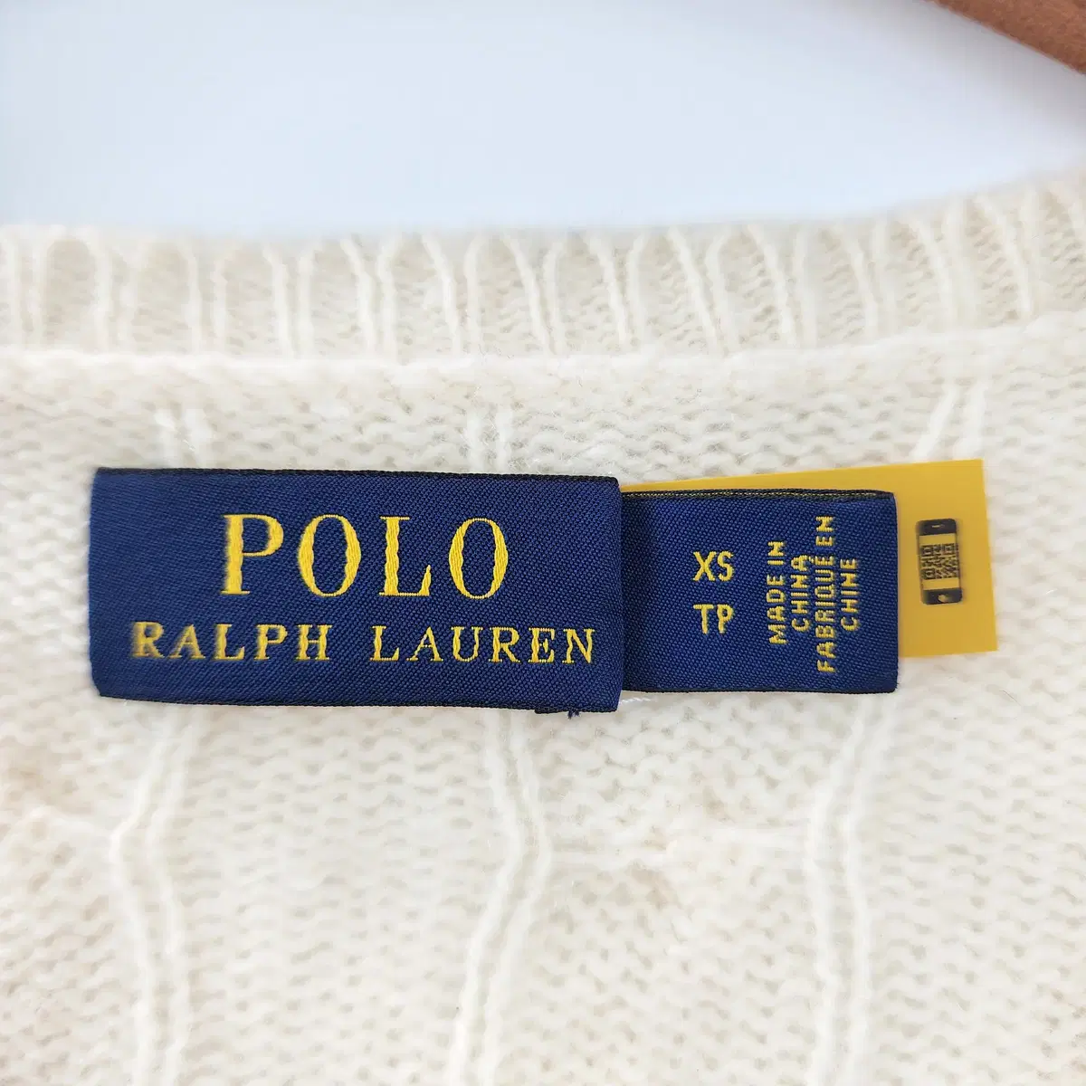 [XS] POLO Ralph Lauren 케이블니트 V넥 스웨터