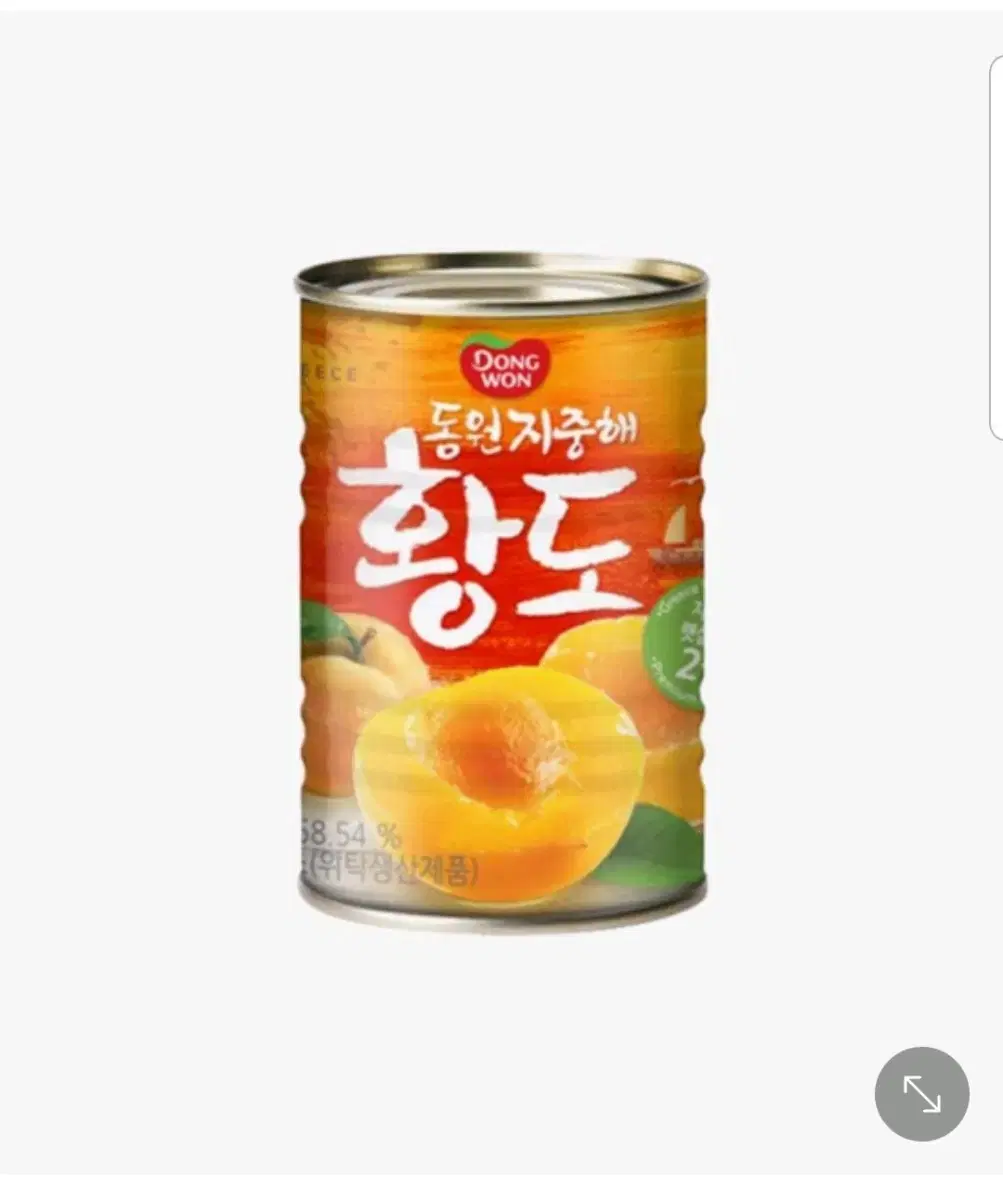 동원 지중해 황도 복숭아 통조림  410g