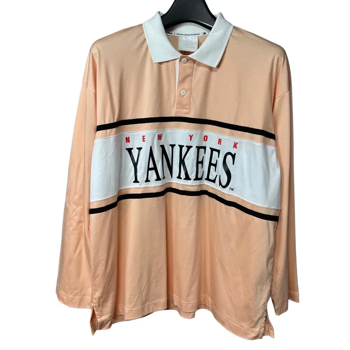 100 MLB M.L.B. New York Yankees Long Sleeve kara T-Shirt