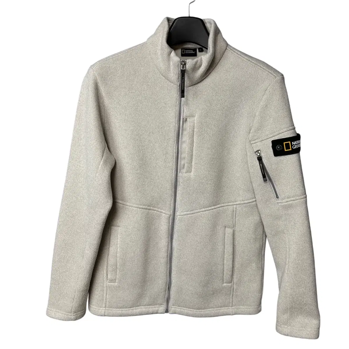 XL National Geographic Waffen Light Beige Fleece Jacket