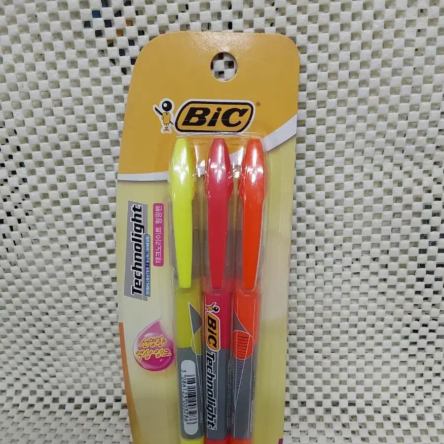 문구 BIC 테크노라이트 형광펜 3종세트