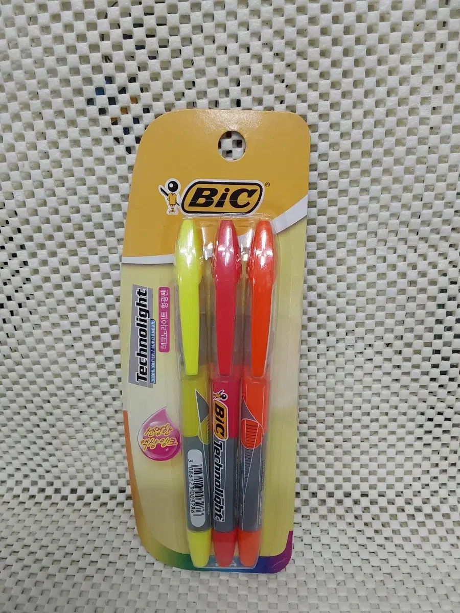 문구 BIC 테크노라이트 형광펜 3종세트