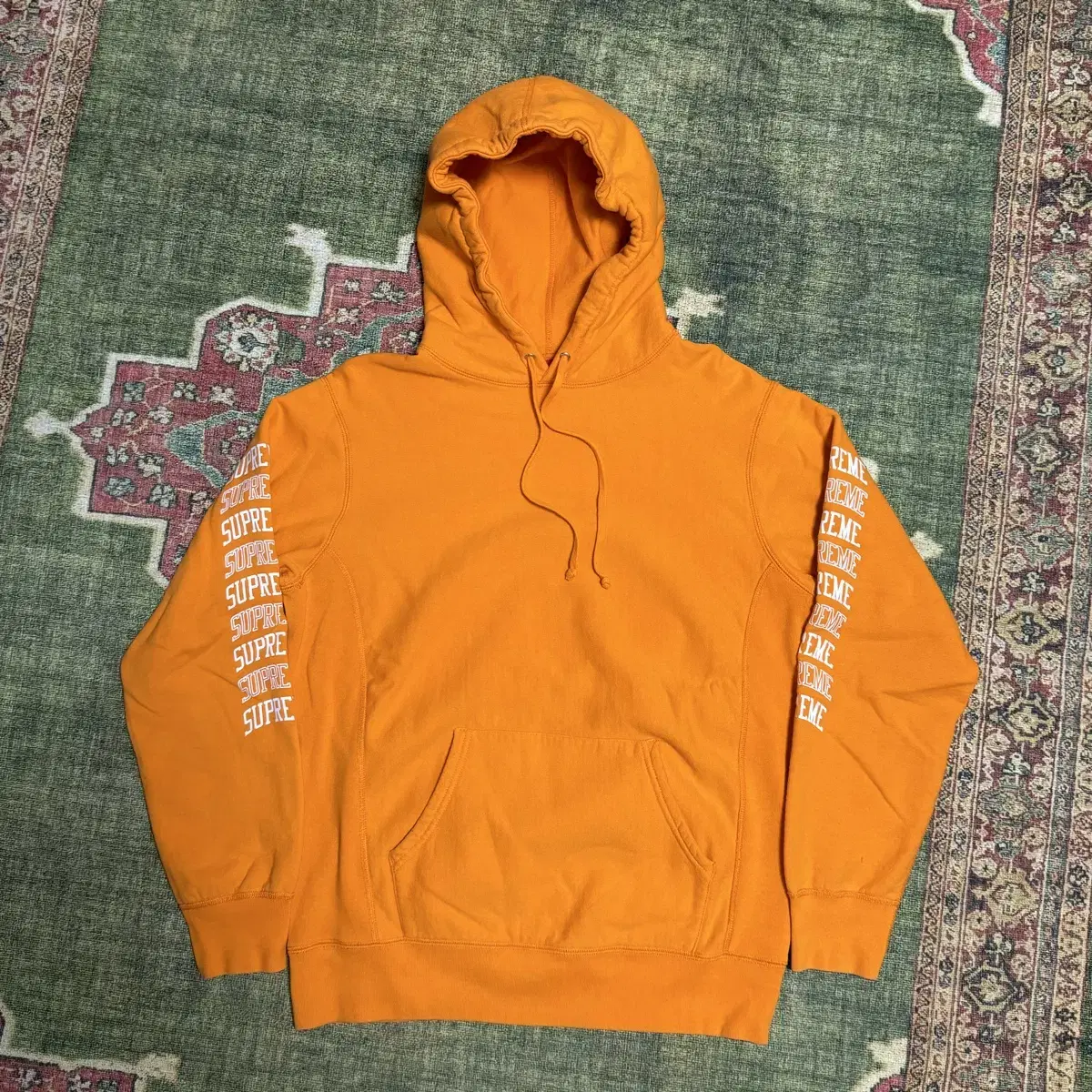 Supreme Orange Top Hoodie