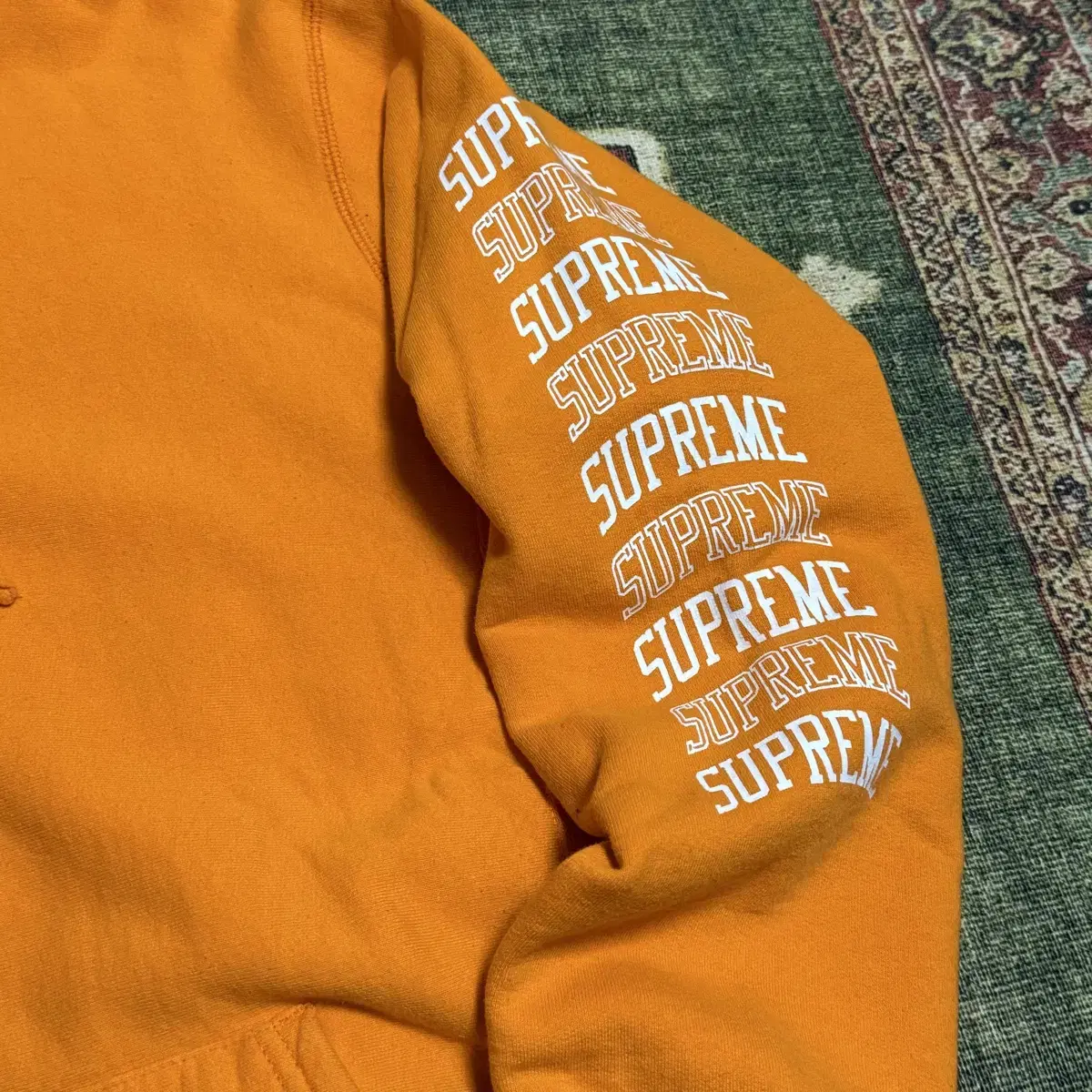 Supreme Orange Top Hoodie