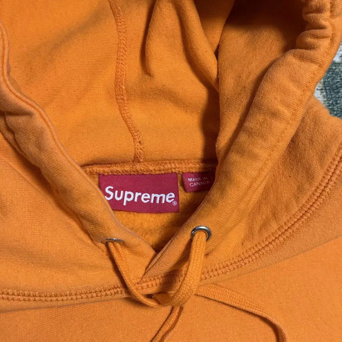 Supreme Orange Top Hoodie