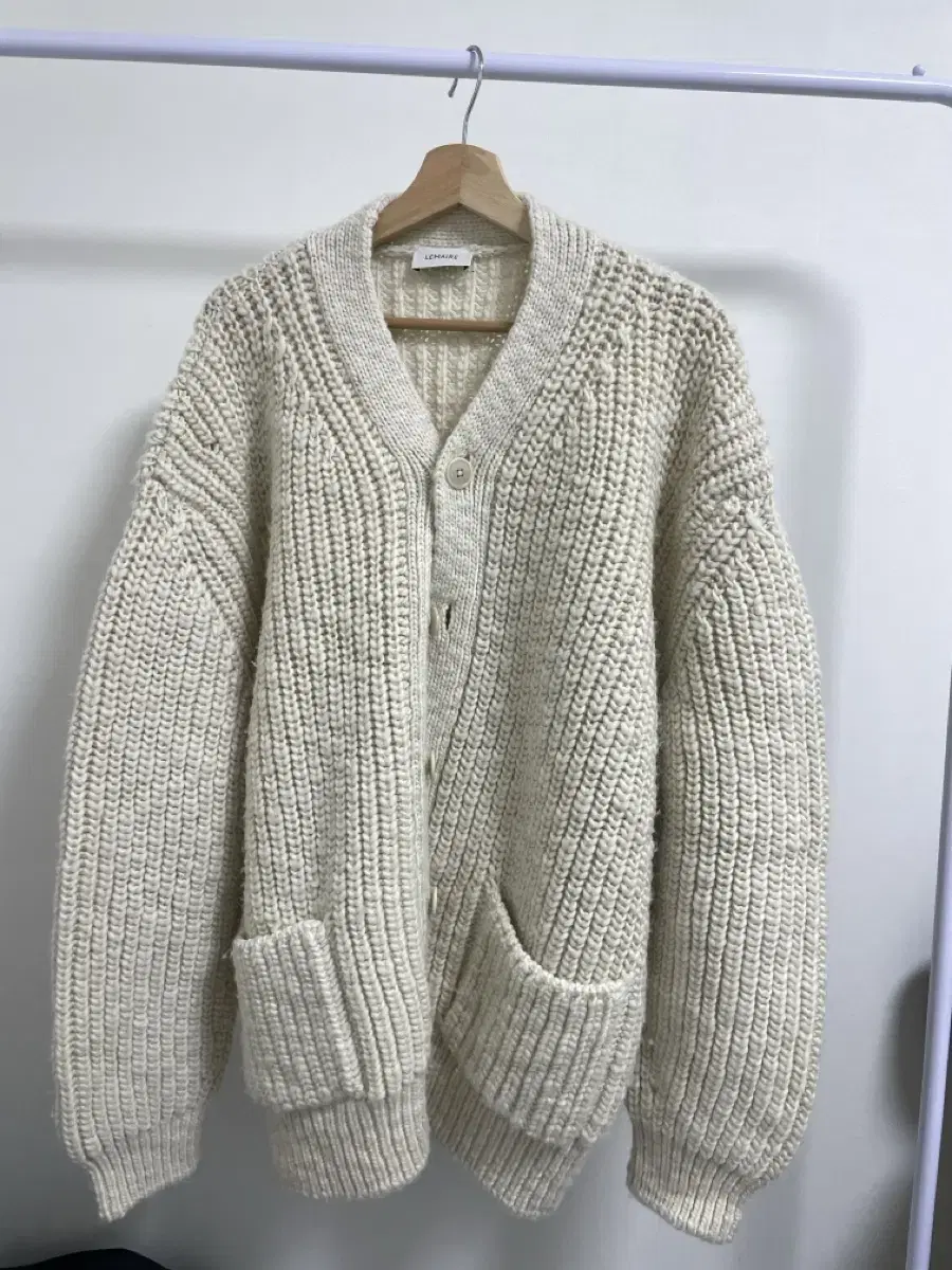 Lemaire Knit Cardigan Chunky Sweater New with tags xL