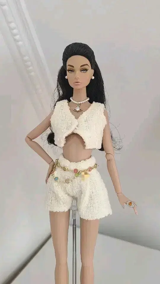 Overseas Shop Made Handmade Tweed Two Piece Poppy Parker Fashion Royalty Barbie Doll Silkstone