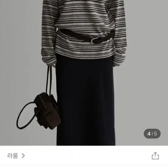 라룸 마블카라티셔츠 블랙