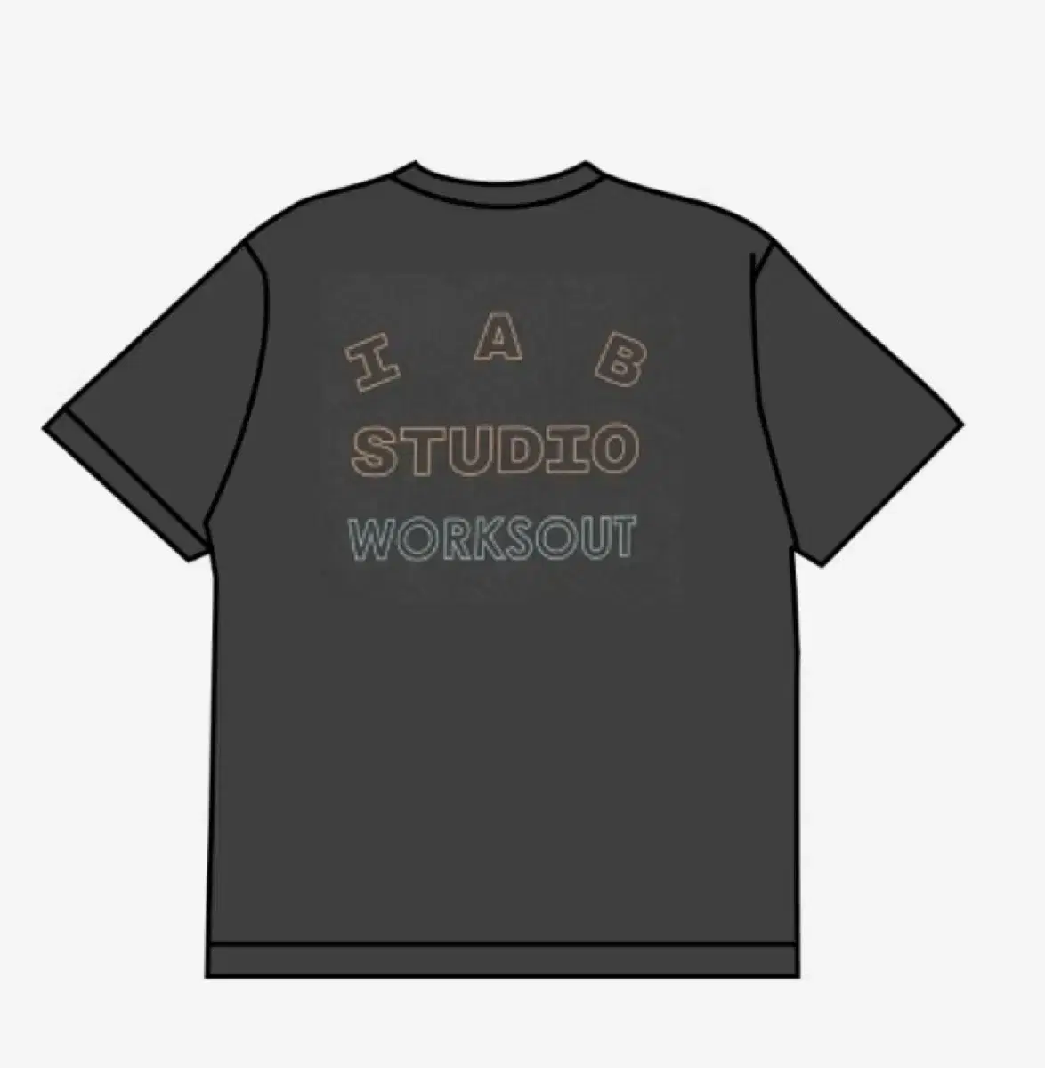 iApp Studio Pigmented Tee Charcoal For Workout