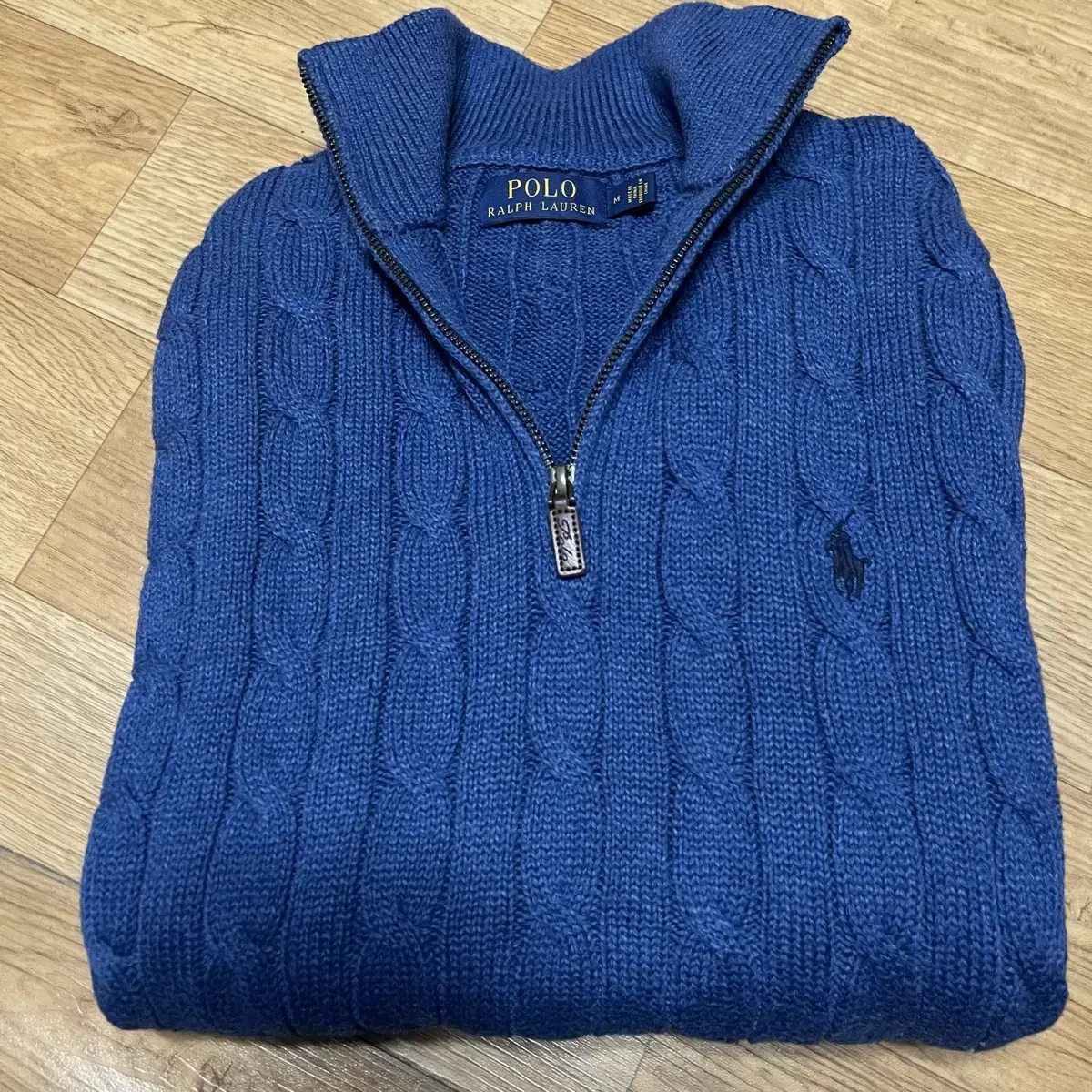 Polo new pretzel knit vahn bloo size M (size 100)