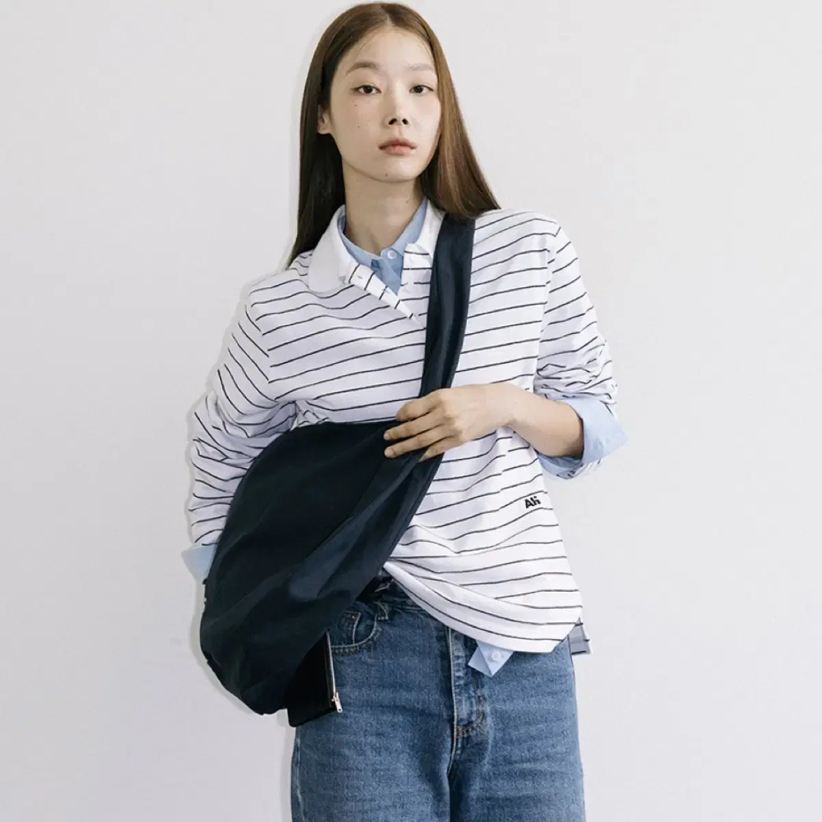 아밤홈 에코백 Hobo Eco Bag Large Navy