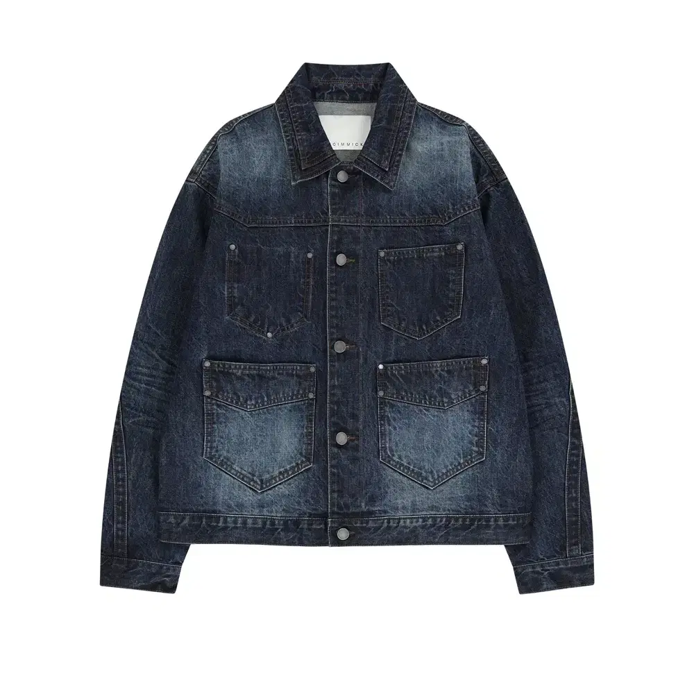 언지미크 데님 자켓 Mulity Pocket Denim Jacket