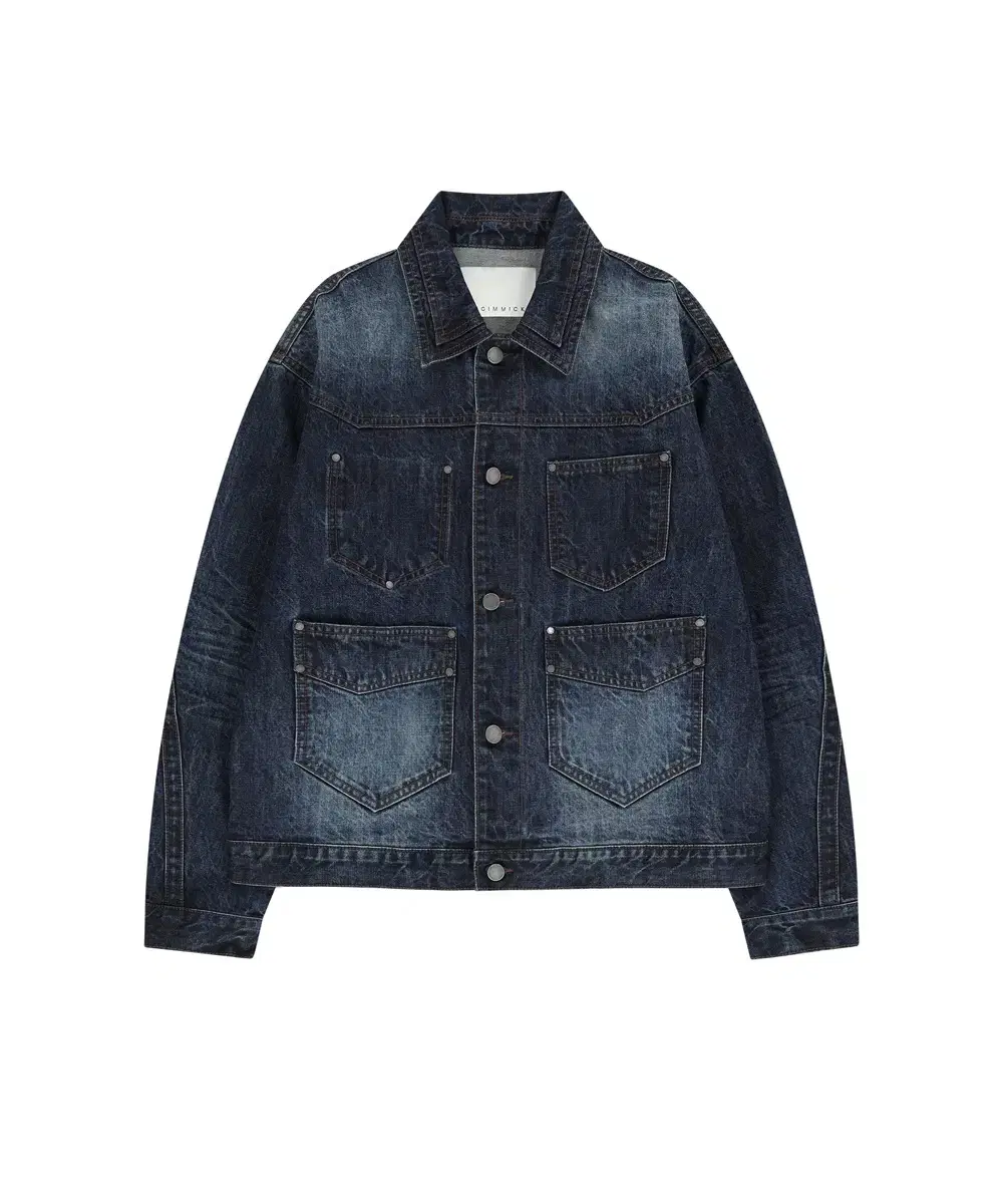 언지미크 데님 자켓 Mulity Pocket Denim Jacket