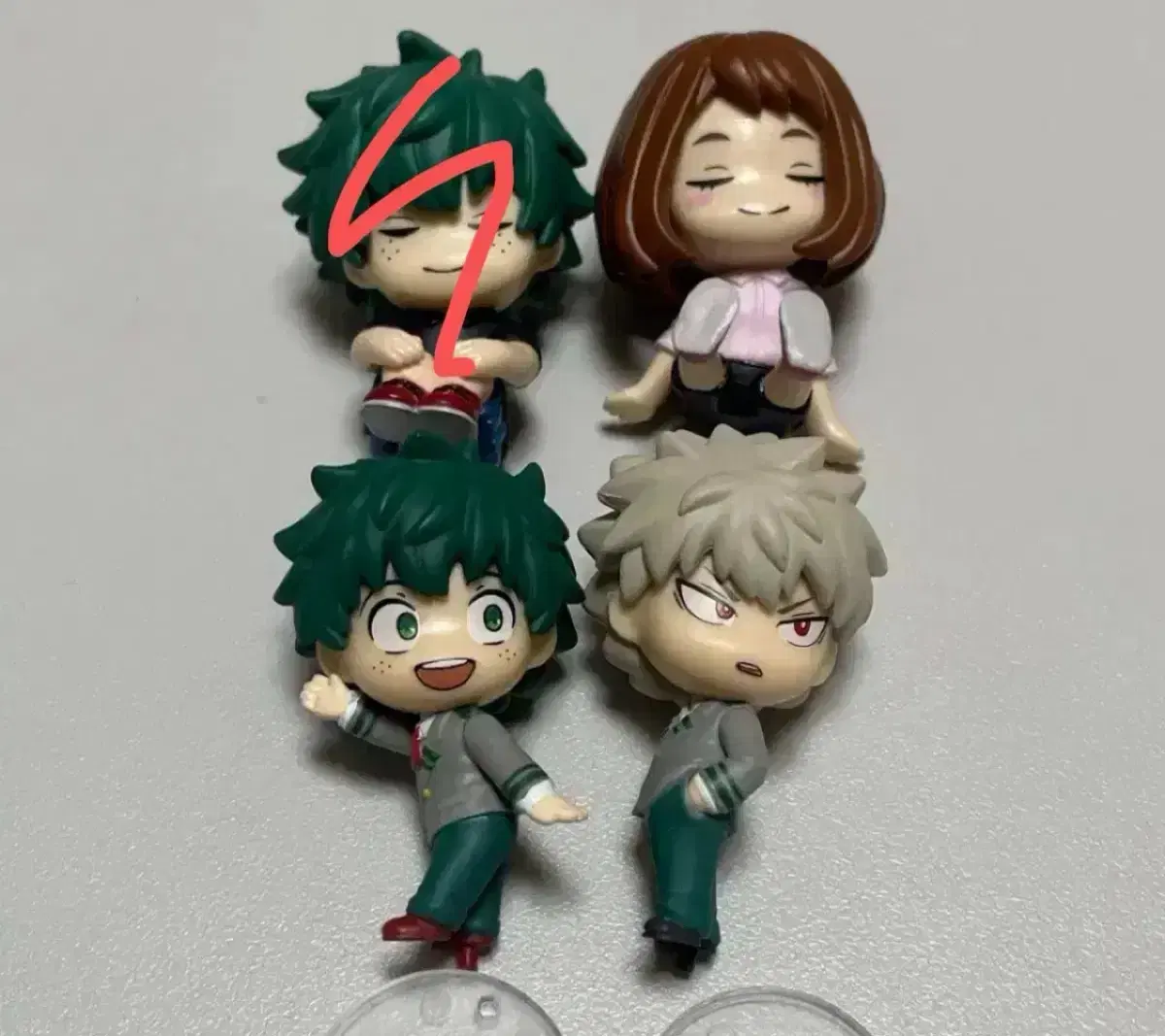 Hiroaka Midoriya Bakugo Bakugo Backward Gacha Shoulder Thump Uraraga Mini Figure Gacha