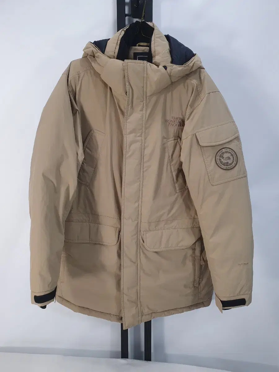 The North Face Padded McMurdo Goose Down Jacket Parka Beige L