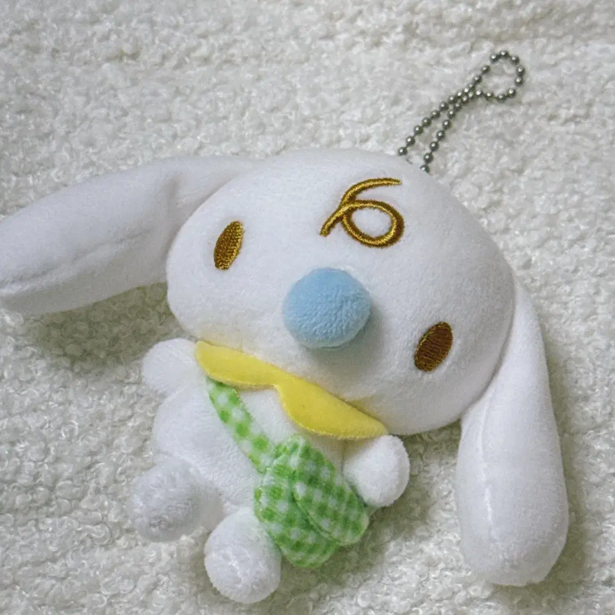 Japanese Classic Vintage San Rio Cinnamon Roll Milk Mascot doll keyring Strap