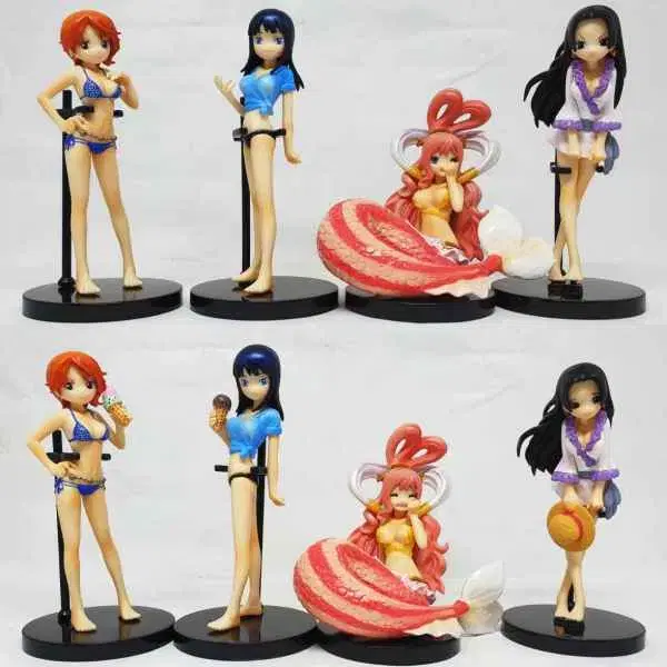 ONEPIECE Half-EJI Characters Collection Figures Nami Robin Hancock Shirahoshi Resin Statues