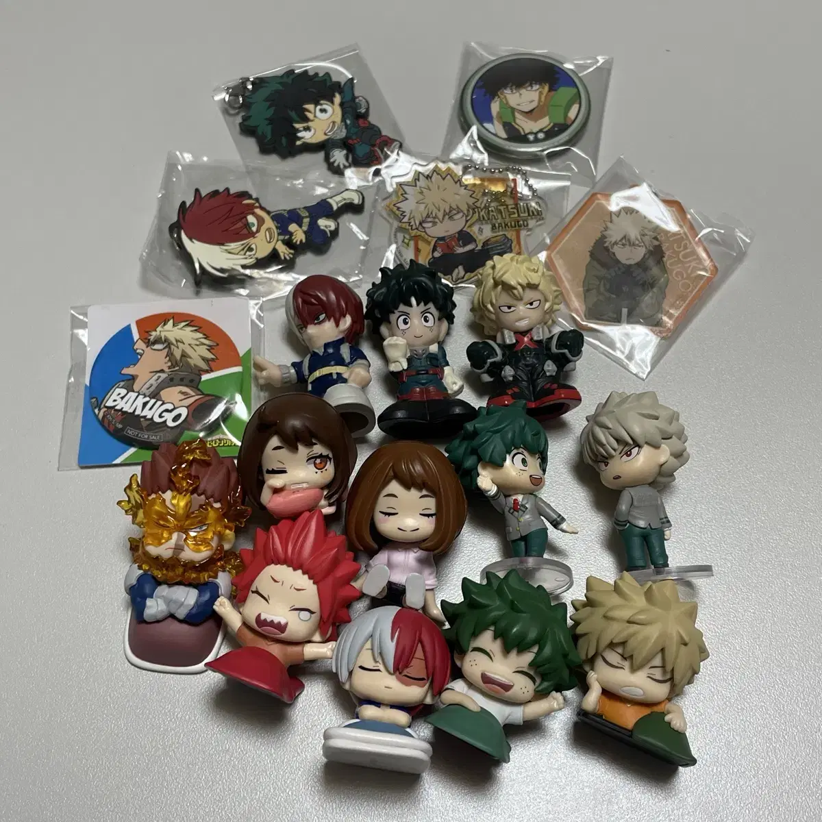 Hiroaka Mini Figures Bakugo Midoriya Shoto Onemoutan Back to Back Gacha Goods