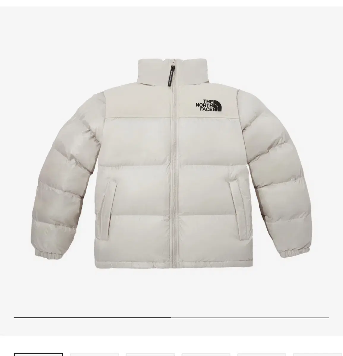 (XL) The North Face On Ball Jacket White Sand On Ball Padded Ivory