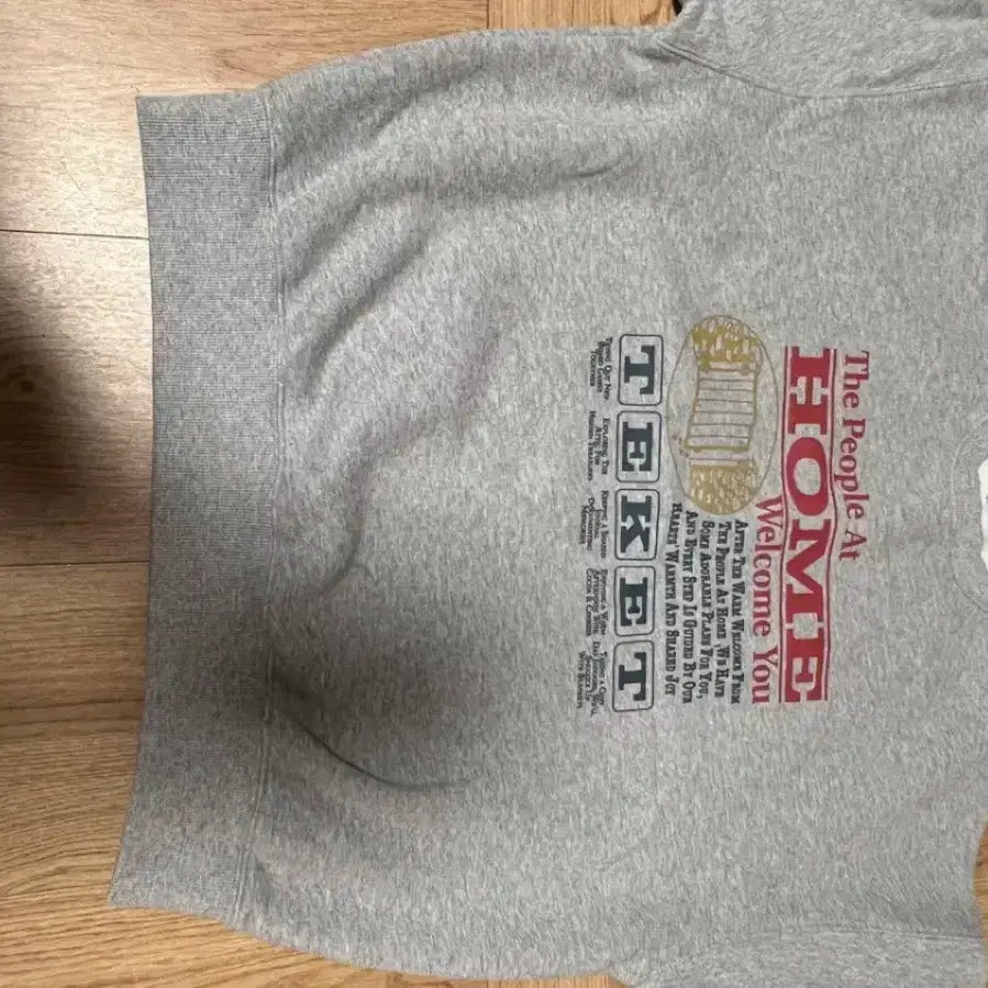 테켓 welcome sweatshirt melange gray 맨투맨