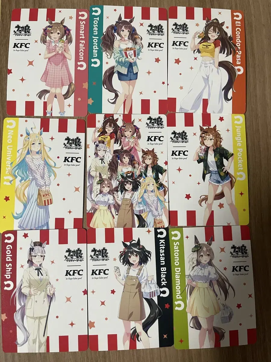 Umamusume x KFC collaboration kard set