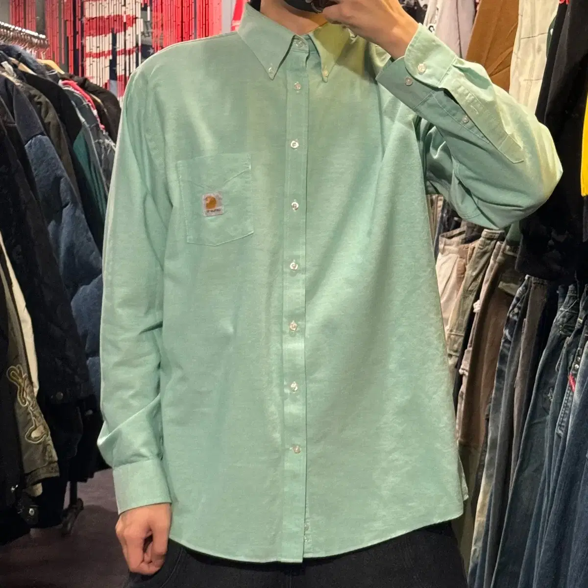 [IM] Calhart Mint Pocket Long Sleeve Shirt