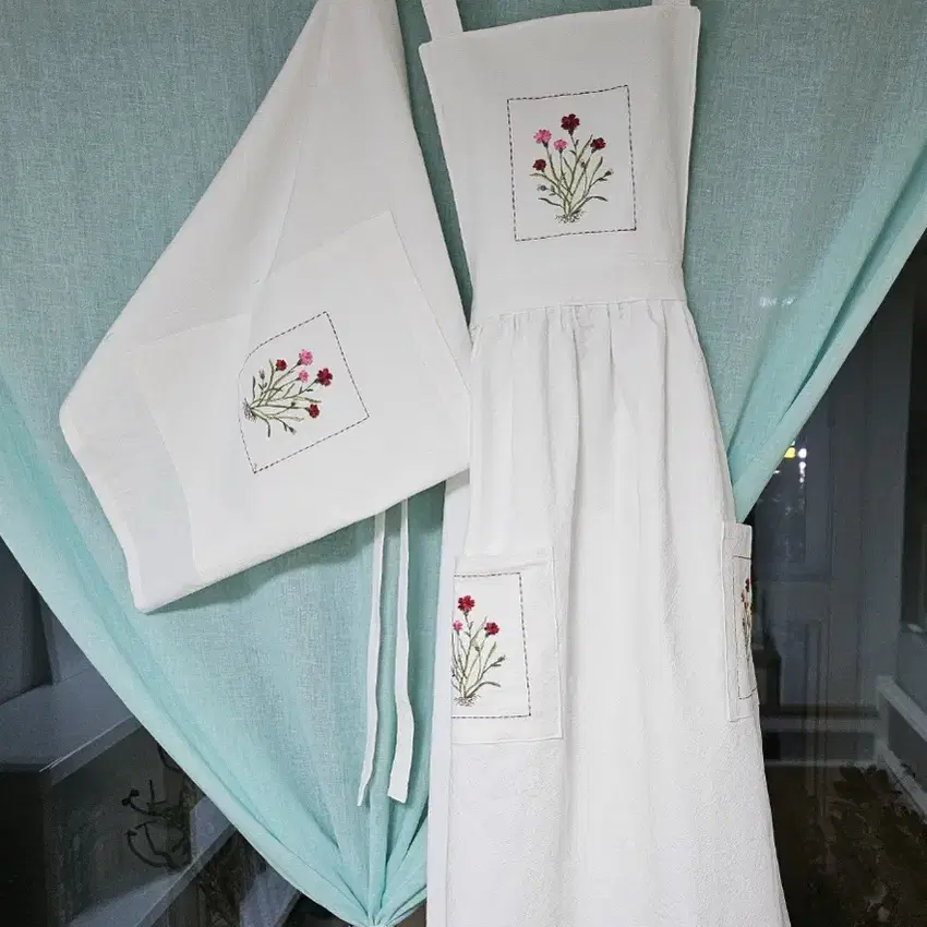 빈티지 수제 앞치마 vintage apron 팝니다