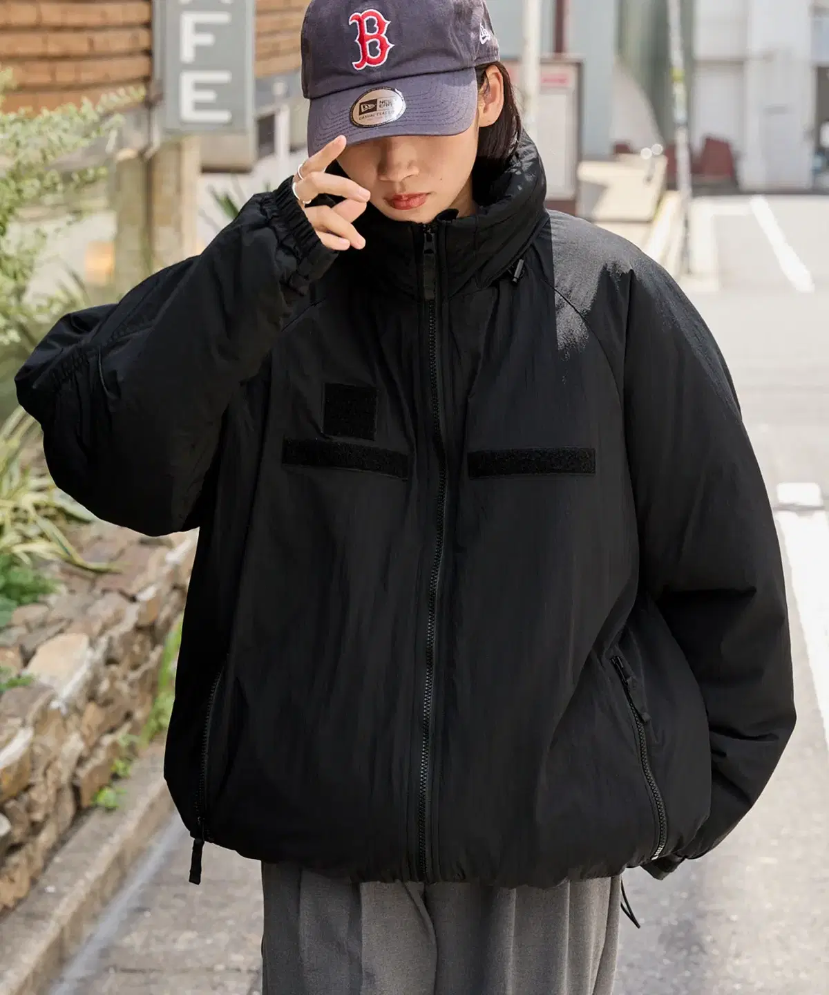 [Overseas] Monomart Two-Way Level7 Nylon Big Silhouette Military Jacket 24FW