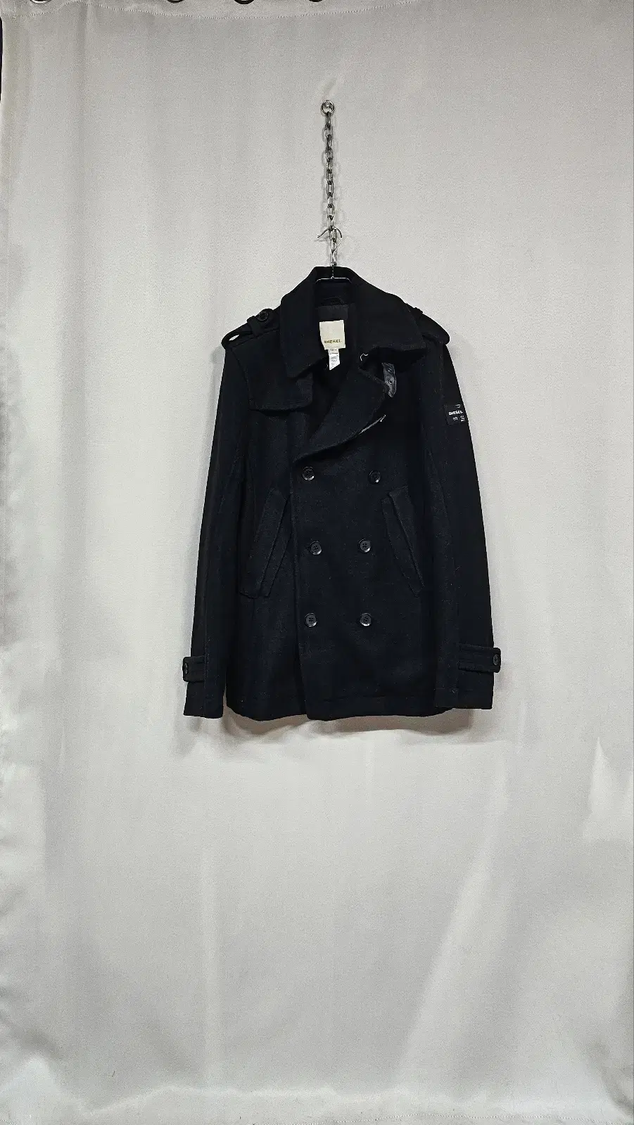 Diesel Double Wool Coat (Black)