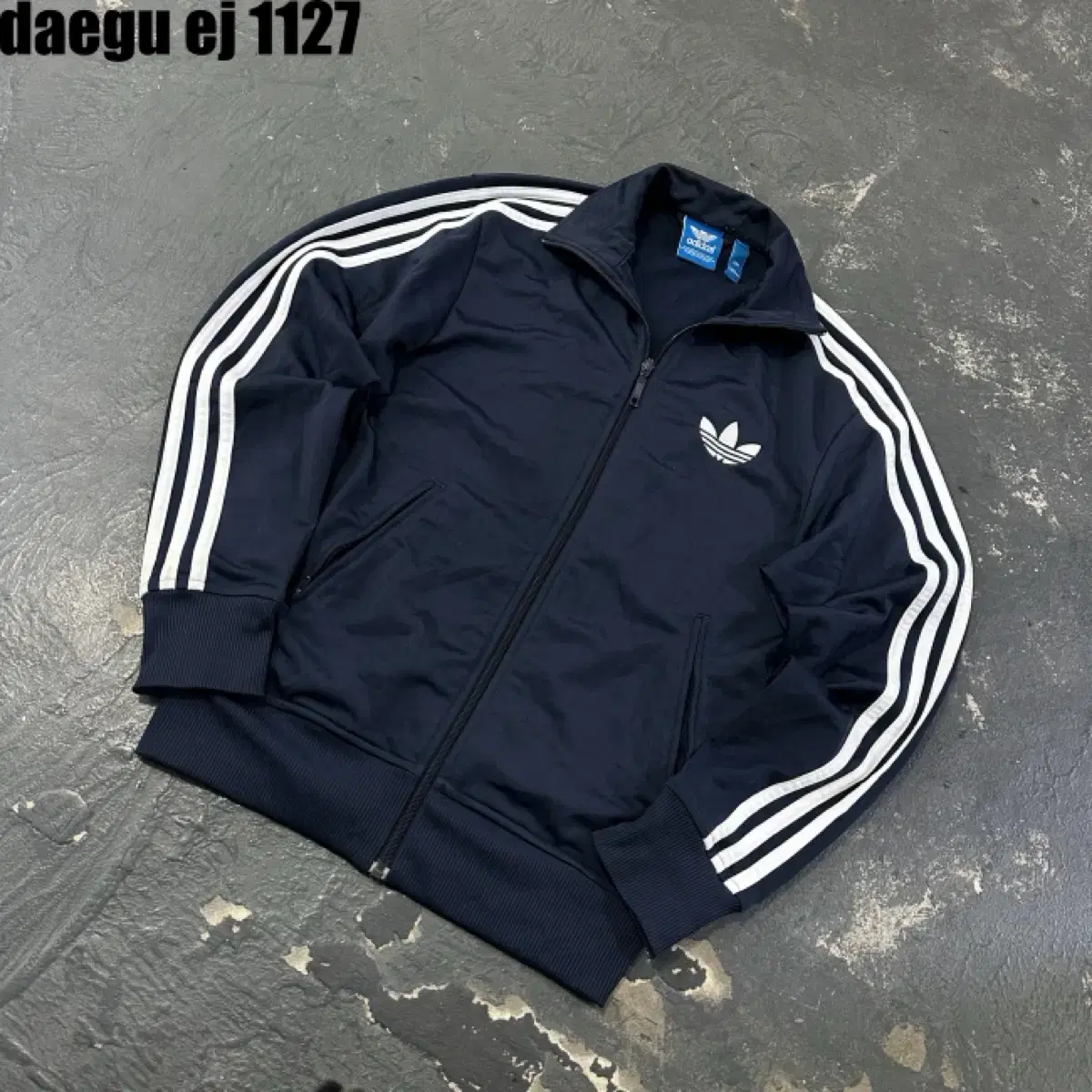 Adidas Firebird Jersey Zip-Up Navy