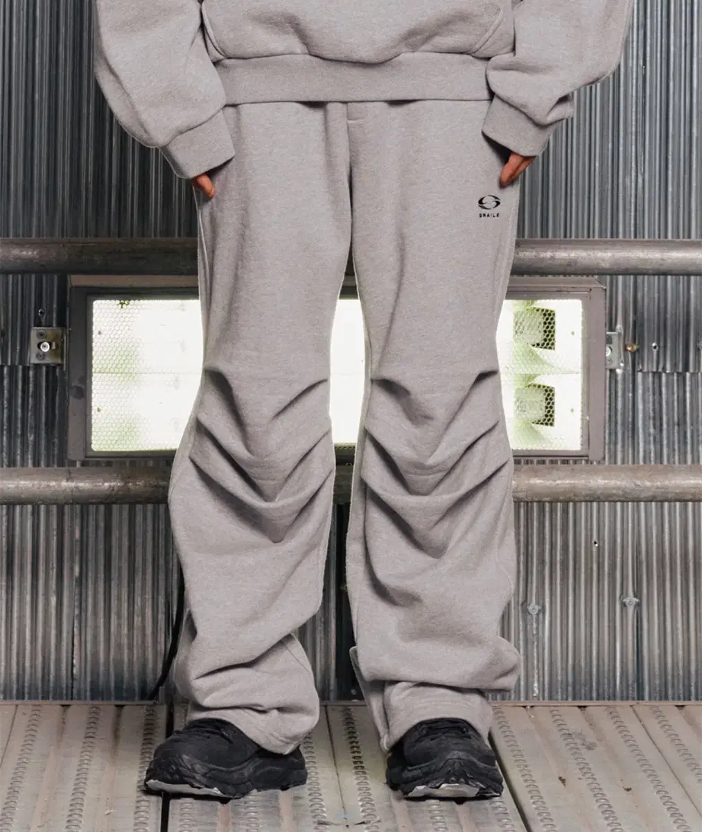 Grays Essential Drawstring Trousers Gray