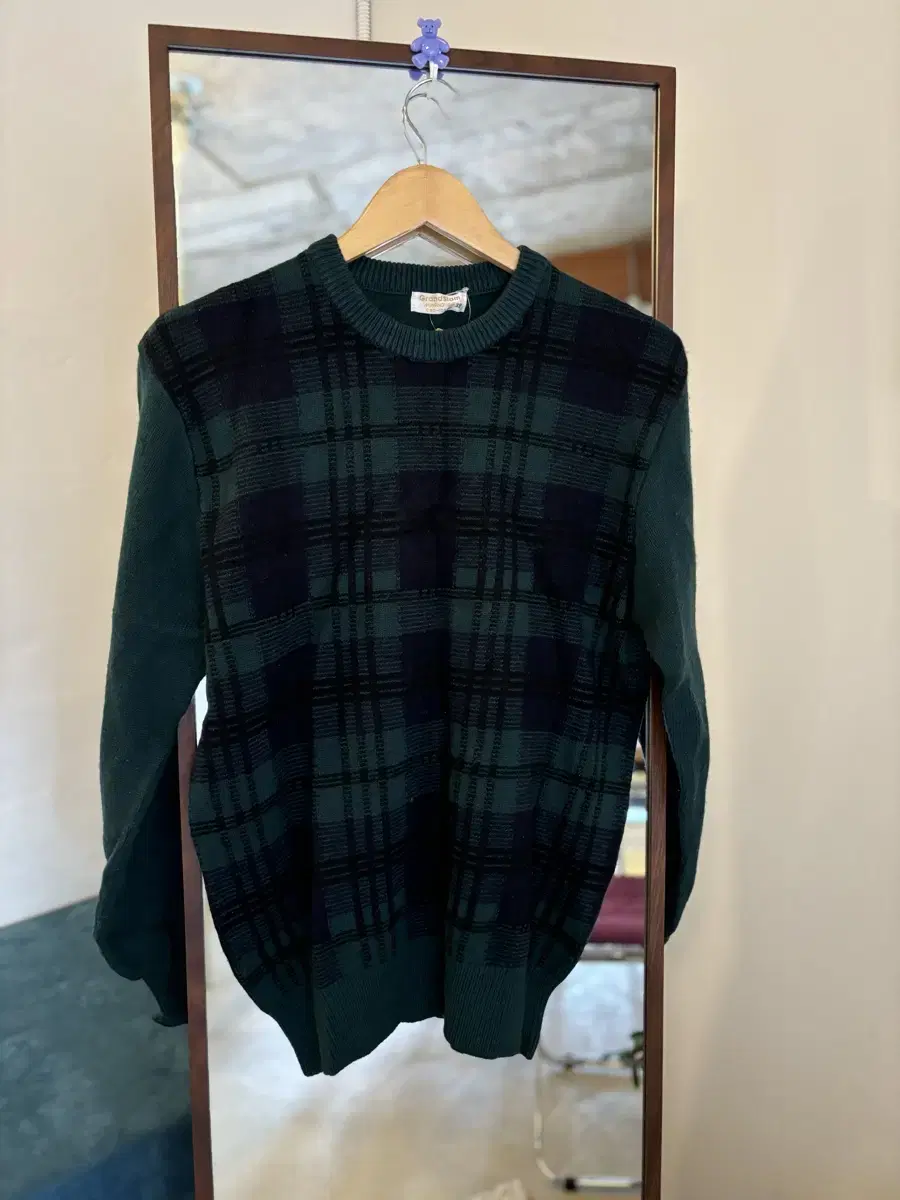 Munsingwear Tartan Check Wool Knit