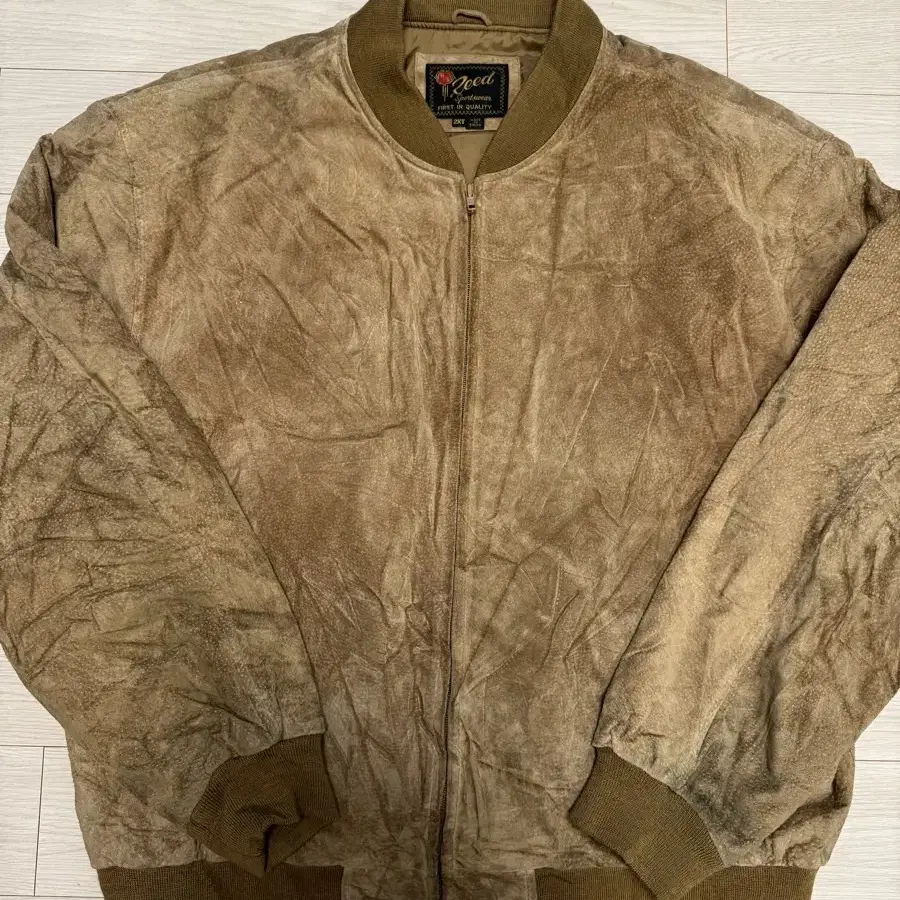 80s reed sportswear 돈피 피그스킨 스웨이드 봄버 자켓