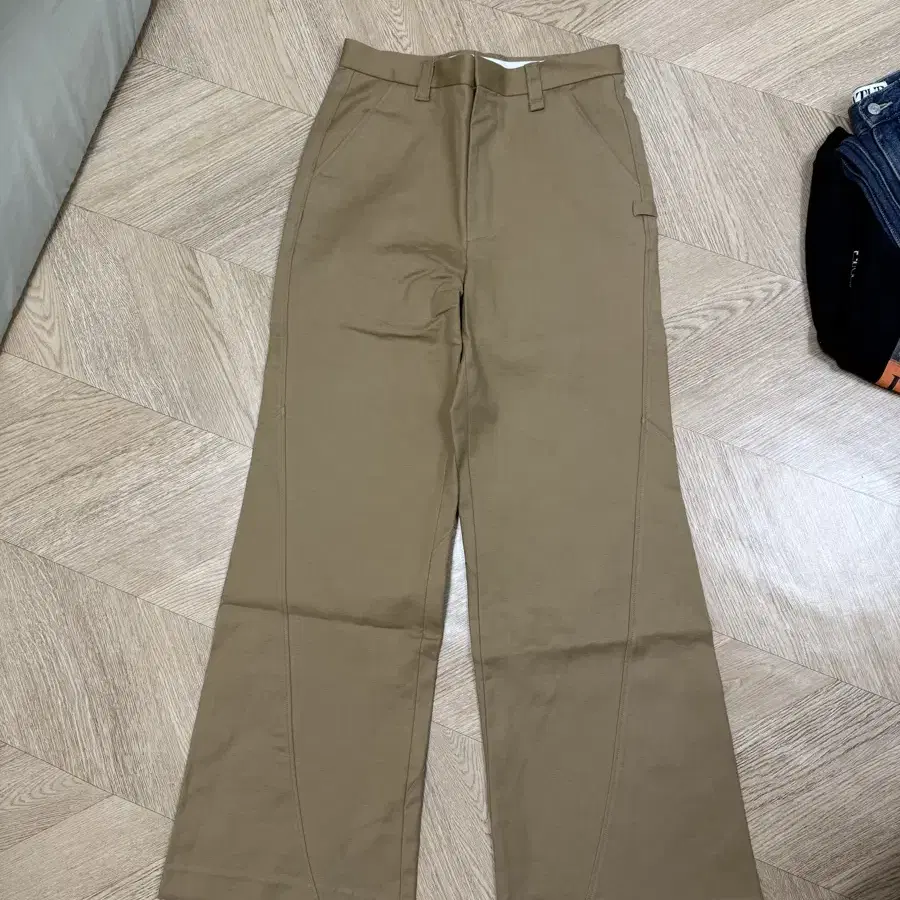 [S]STU Flared Cotton Pants Camel