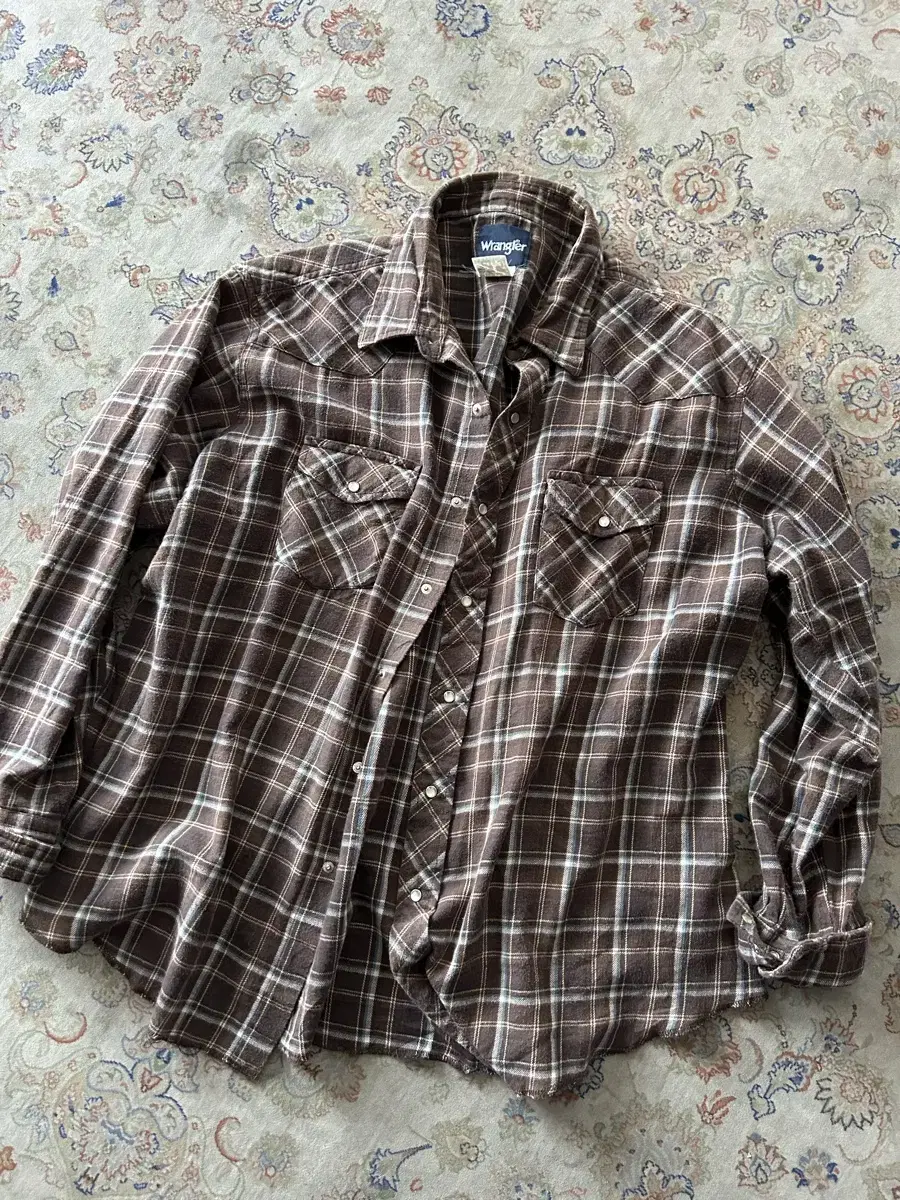 Wrangler Flannel Check Western Shirt