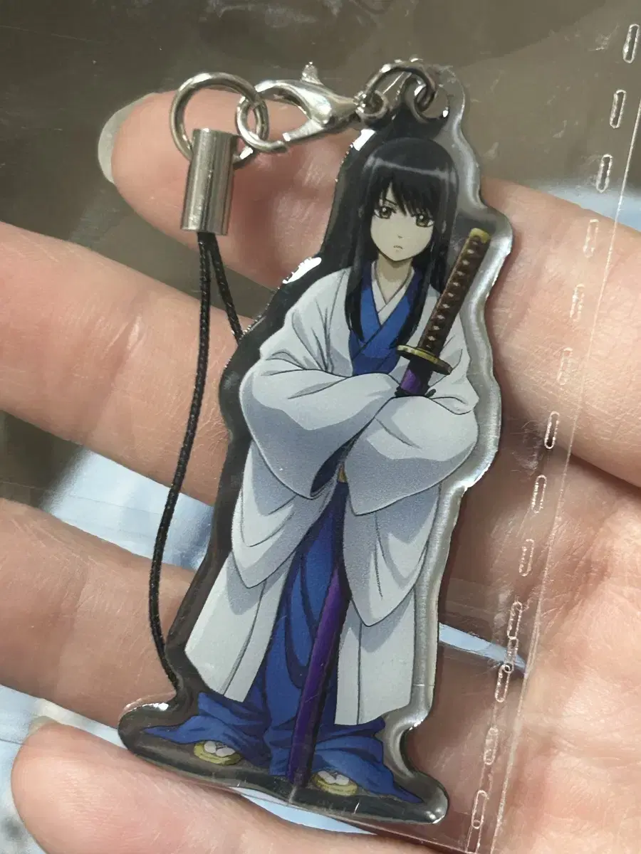 Gintama Gone Small Metal keyring Katsura